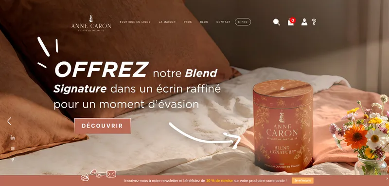 Café Anne Caron - E-commerce Gastronomie
